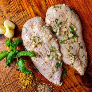 Marinated Chicken Breast- Garlic and Thyme 500 Gms