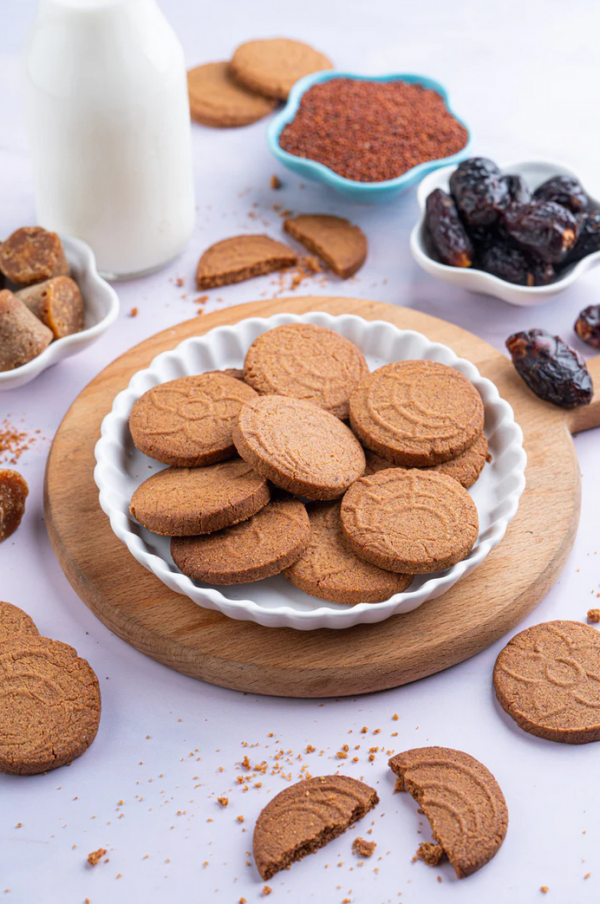 Crunchy Millet Date Cookies