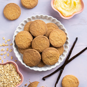 Vanilla Oats Cookies: With Natural Vanilla & Pure Ghee