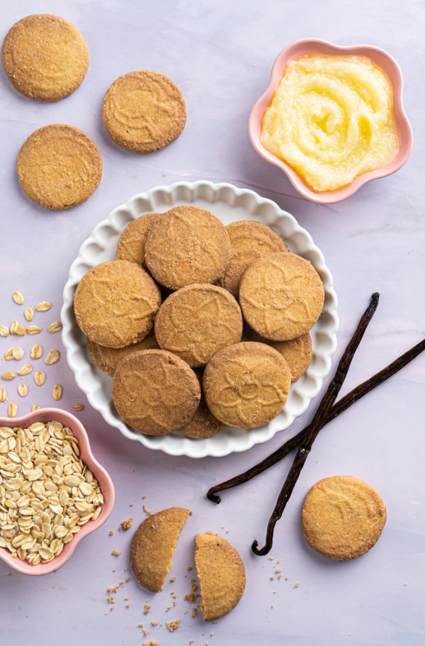 Vanilla Oats Cookies: With Natural Vanilla & Pure Ghee