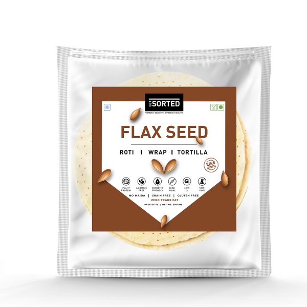 Flaxseed Roti | 1.1 Gms Net Carbs | (Pack of 5)