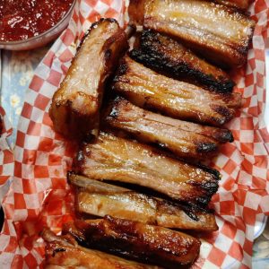 Slow Roasted Korean Style Pork Ribs (4 ribs) - Overnight Marinade