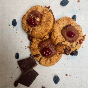 Coconut & Raspberry Cookies