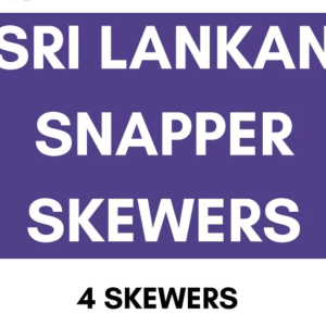Sri Lankan Red Snapper Skewers (4pc)