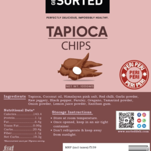 Tapioca Chips (Peri Peri) 100gms