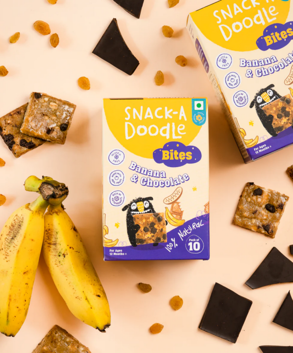 Banana Choco Chip Bites with Real Banana Pieces