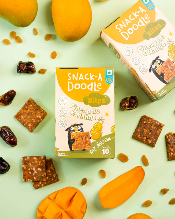 Mango Pineapple Bites with Real Fruits