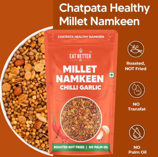 Millet Namkeen - Chilli Garlic 100 gms
